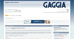 Desktop Screenshot of gaggiausersgroup.com